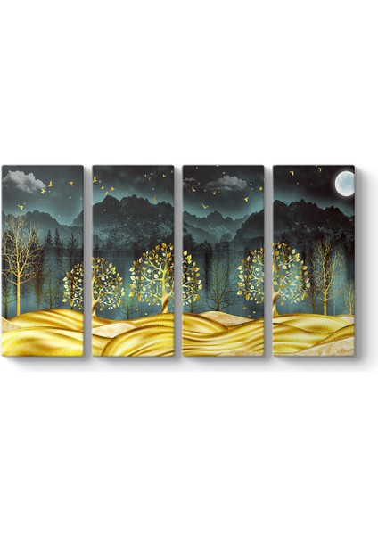 Ormanda Altın Ağaçlar Tablosu