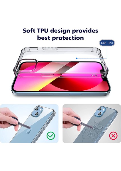 Apple iPhone 13 Pro Kılıf Darbe Emici Anti Shock Şeffaf fiyatları