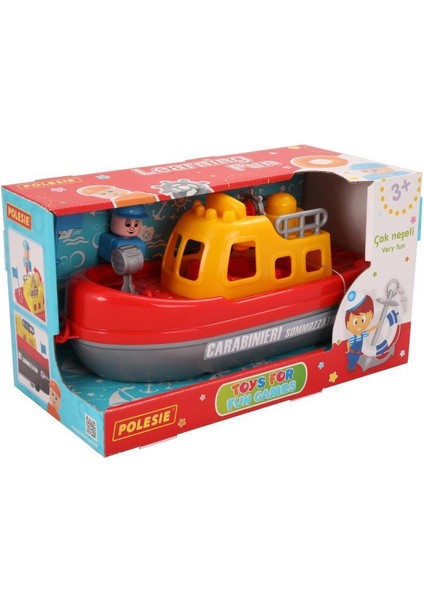 Sahil Güvenlik Teknesi Karabiner 30 cm - POL-89168