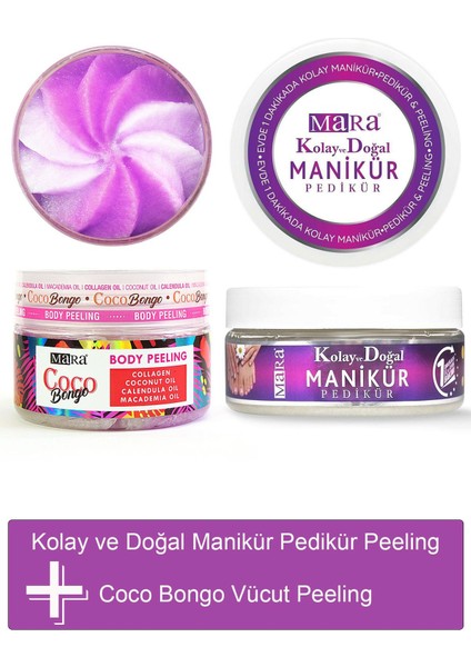 Kolay Manikür Pedikür Peeling + Coco Bongo Vücut Peeling Set