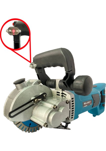 Lazerli Elektrikli Duvar Oluk Makinesi Kanal Açma Kesme Yerleştirme Makinesi 3200 W
