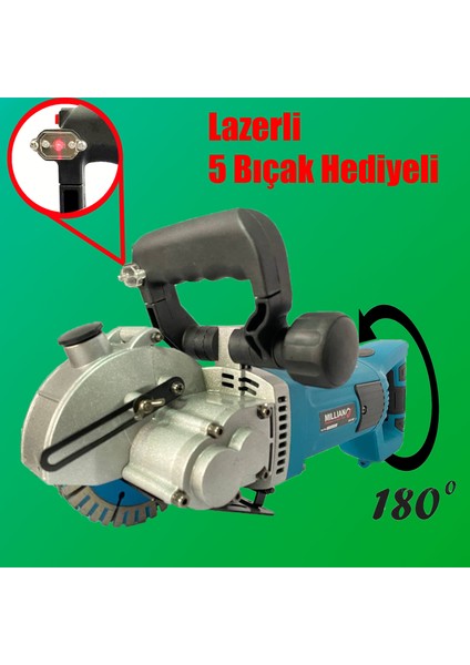 Lazerli Elektrikli Duvar Oluk Makinesi Kanal Açma Kesme Yerleştirme Makinesi 3200 W fiyatları