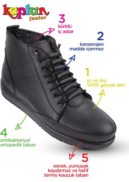 Hakiki Deri Kaymaz Taban Kürklü Ortopedik Anne Botu fiyatları