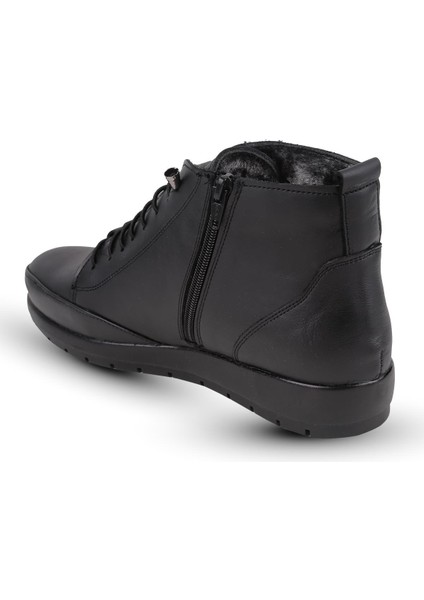 Hakiki Deri Kaymaz Taban Kürklü Ortopedik Anne Botu modelleri