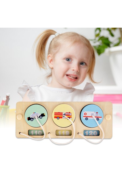 Bebek Meşgul Yönetim Kurulu Motor Beceri Öğrenme Yol Gezisi Oyuncak Toddlers Yaş 2 + Araç ve Numarası (Yurt Dışından)