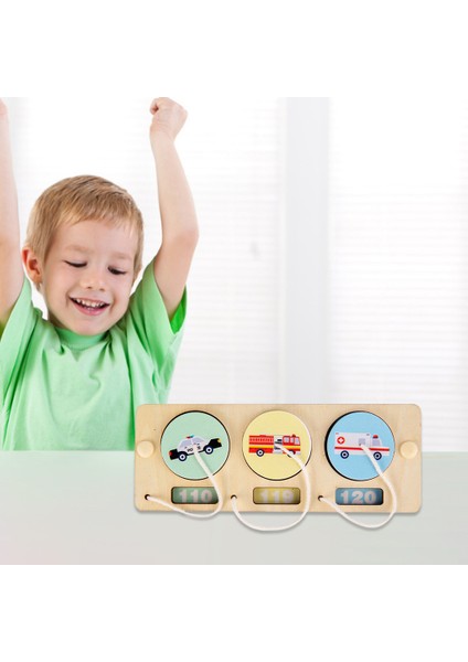 Bebek Meşgul Yönetim Kurulu Motor Beceri Öğrenme Yol Gezisi Oyuncak Toddlers Yaş 2 + Araç ve Numarası (Yurt Dışından)