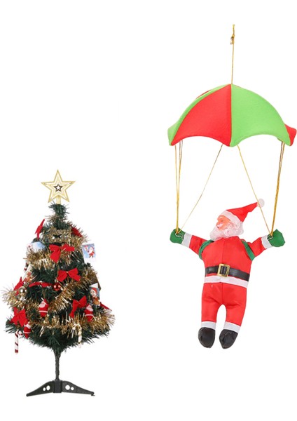 Paraşüt Noel Baba Noel Asılı Santa Dekor Süs 30 cm (Yurt Dışından)