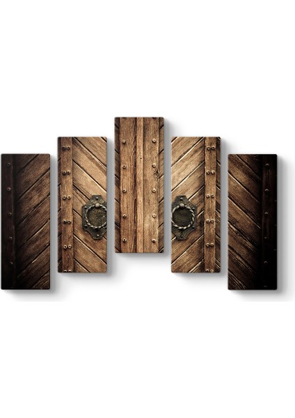 Ahşap Kahverengi Kapı Tablosu