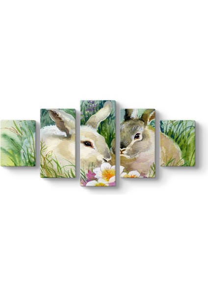 Sulu Boya Tavşan Tablosu