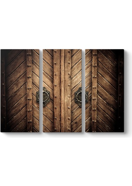 Ahşap Kahverengi Kapı Tablosu