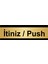 Itiniz/push 5 x 20 cm Metal Yönlendirme Levhası 1