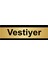 Vestiyer 5 x 20 cm Metal Yönlendirme Levhası 1