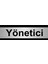 Yönetici 5 x 20 cm Metal Yönlendirme Levhası 1