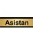 Asistan 10 x 20 cm Metal Yönlendirme Levhası 1