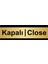 Kapalı-Close 10 x 20 cm Metal Yönlendirme Levhası 1