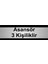Asansör 3 Kişiliktir 5 x 20 cm Metal Yönlendirme Levhası 1
