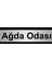 Ağda Odası 7 x 20 cm Metal Yönlendirme Levhası 1