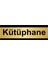 Kütüphane 10 x 20 cm Metal Yönlendirme Levhası 1