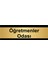 Öğretmenler Odası 10 x 20 cm Metal Yönlendirme Levhası 1