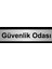 Güvenlik Odası 10 x 20 cm Metal Yönlendirme Levhası 1