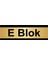E Blok 10 x 20 cm Metal Yönlendirme Levhası 1