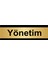 Yönetim 10 x 20 cm Metal Yönlendirme Levhası 1