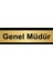 Genel Müdür 10 x 20 cm Metal Yönlendirme Levhası 1