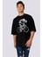 Daha Hızlı Oversize Siyah Kısa Kollu Erkek T-Shirt 1