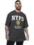 Nypd Oversize Antrasit Kısa Kollu Erkek T-Shirt 1
