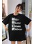 Hep Anime Oversize Siyah Kısa Kollu Kadın T-Shirt 1