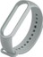 Xiaomi Band Için Saf Renk Silikon Kayışı 6 Açık Gri (Yurt Dışından) 2