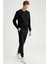 Erkek Siyah Bisiklet Yaka Regular Fit Sweatshirt 2