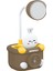 LED Mini Masa Lambası Öğrenci Yurdu Kalem Tutucu ile Keskinleştirmek Kalem (103 Ceviz Brown) (Yurt Dışından) 2