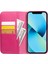 Apple iPhone 13 Için Qialino Deri Kılıf Kırmızı (Yurt Dışından) 3