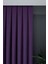 Mor Düz Renk Pileli Petek Dokulu Fon Perde, 1/2,5 Normal Pile, Tek Kanat 90 x 240 cm cm 2
