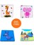 Woody Life Woodylife Ilk Puzzlem Bebek Zürafa Eşek Fil ve Kitap Okuyan Çocuklar 4 Lü 4 Parça Puzzle Yapboz Eğitici Çocuk Oyuncak 1