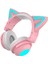Aşırı Kulak Kulaklıklar Bluetooth 5.0, Katlanabilir Stereo Kulaklık Kedi Kulak, Kulaklık, Dahili Mikrofon, Ev Ofisi Için Kablosuz Kulaklık - Pembe (Yurt Dışından) 3