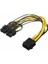 8 Pin Power Splitter Pci-E Molex 8 Pin Çift 8pin 6 + 2 Pin Pcı Ex 4