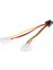 6 Pin Power Kablo 6 Pin To 2 Molex Pcıe Ekran Kartı Güç 6pin 4