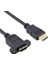 30 cm HDMI Uzatma Kablosu Dişi Erkek HDMI Vidalı Tip Panel HDMI 3