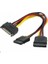 Dişi Sata Power To 2 Sata Power Kablo 18AWG 20 cm Sata Power Çokl 2