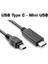 Type-C Mini USB Kablo 0.3 Metre Typec 5 Pin Kablo 2