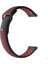 Samsung Galaxy Watch Active 2 40MM Kordon Delikli Çift Renk Silikon Kırmızı 1