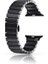 Apple Watch Uyumlu 4 5 40MM Kordon Parlak Seramik Kaplama Yatay Görünüm Yandan Çıtçıt Zr Siyah 1
