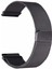 Samsung Galaxy Watch Active 2 40MM Kordon Hasır Metal Örgülü Siyah 1