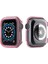 Apple Watch Uyumlu Series 3 4 5 6 38MM Kordon Önü Arkası Açık Renkli Silikon Pembe 1