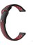 Samsung Galaxy Watch 4 42MM Kordon Delikli Çift Renk Silikon Bordo 1