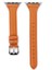 Apple Watch Uyumlu 6 44MM Kordon Deri Kordon Renkli Ince Tasarım Krd 28 Turuncu 1