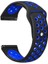 Google Ticwatch S2 Wear Os Kordon Delikli Çift Renk Silikon Mavi 1