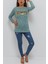 Bisiklet Yaka Pullu Bluz Mint 1